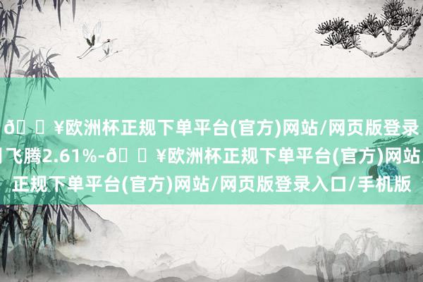 🔥欧洲杯正规下单平台(官方)网站/网页版登录入口/手机版近3个月飞腾2.61%-🔥欧洲杯正规下单平台(官方)网站/网页版登录入口/手机版